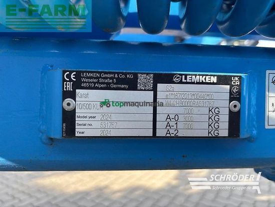 Cultivador - Lemken - karat 10/500 kua