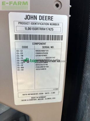 Tractor agrícola - John Deere - 6r155