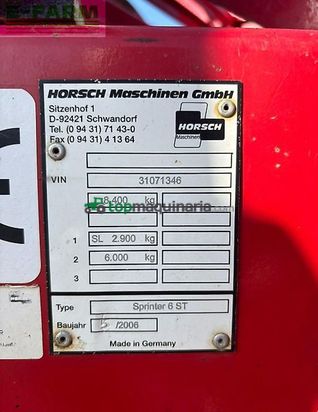 Sembradora - Horsch - sprinter 6 st