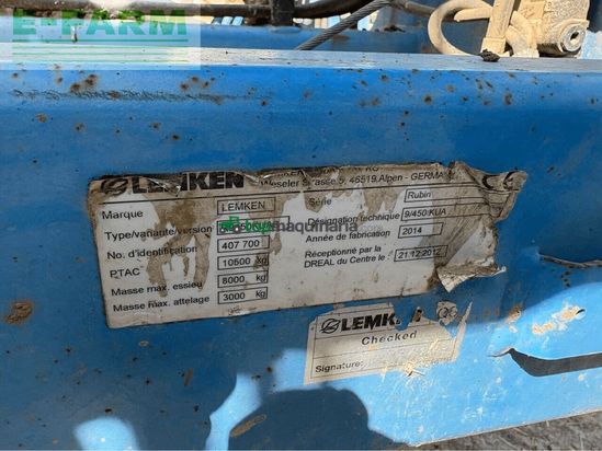 Cultivador - Lemken - rubin 9/450