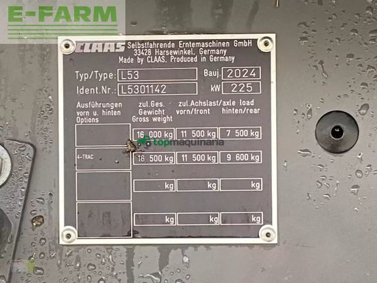 Cosechadora de Cereal - Claas - trion 530 mit vario 680