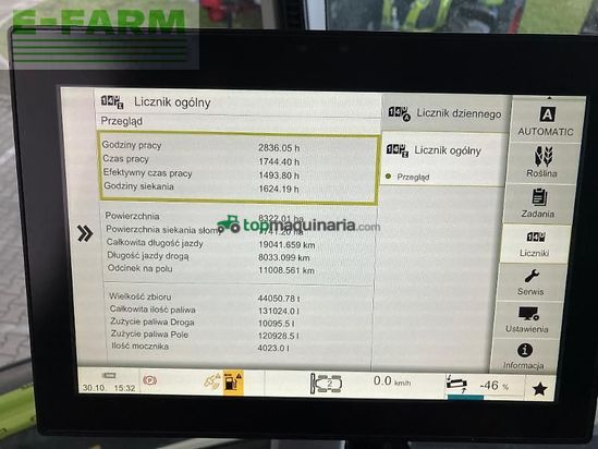 Cosechadora de Cereal - Claas - lexion 8700 terra trac