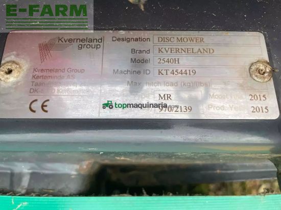 Cortacésped manual - Kverneland - ta 2540