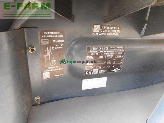 Elevadora - Linde - h16t-01 evo triplex 4,62m + ss + zv