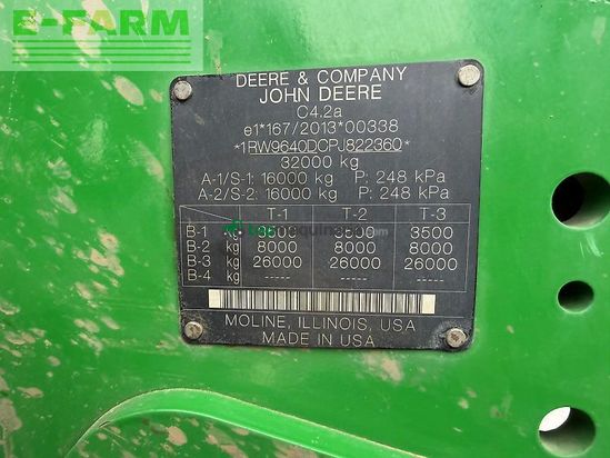 Tractor agrícola - John Deere - 9rx640