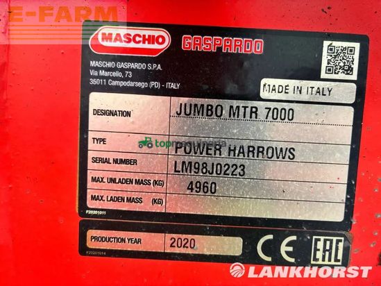 Grada rotativa - Maschio - jumbo 7000