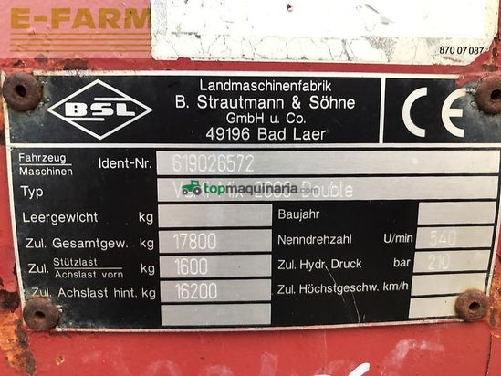 Remolqu esparcidor - Strautmann - verti-mix 2000 double