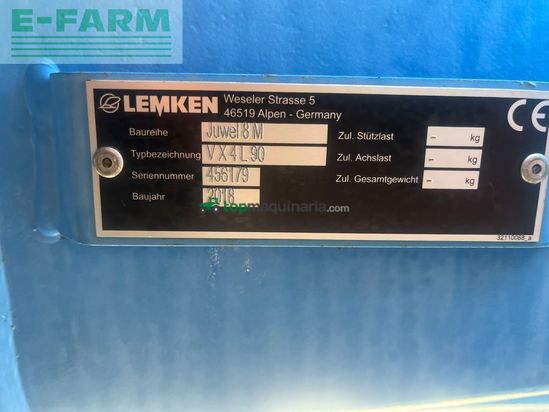 Arado - Lemken - juwel 8m vx4l90 meget velholdt plov som ikke har