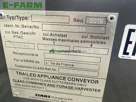 Cosechadora de Cereal - Claas - trion 520 mit vario 560