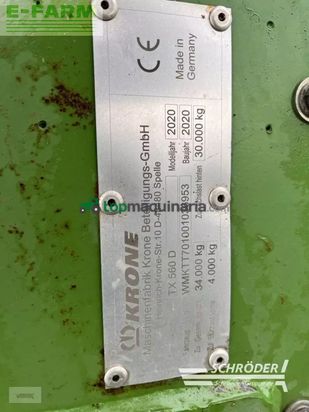 Cinta transportadora de forraje - Krone - tx 560 d