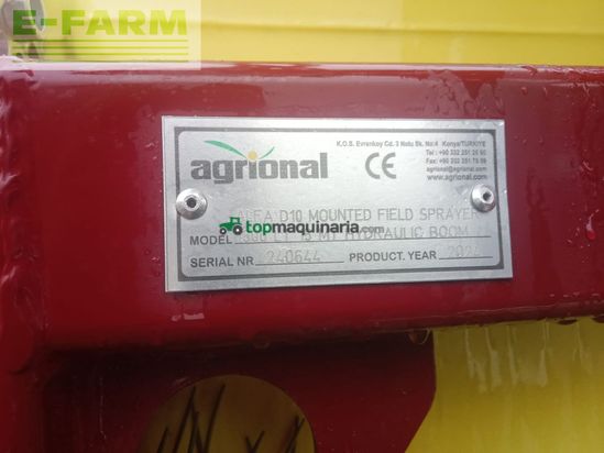 Atomizador -  - agrional alfa d10 mounted field sprayer