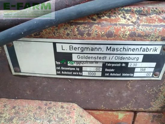 Remolqu agrícola - Bergmann - sl 35