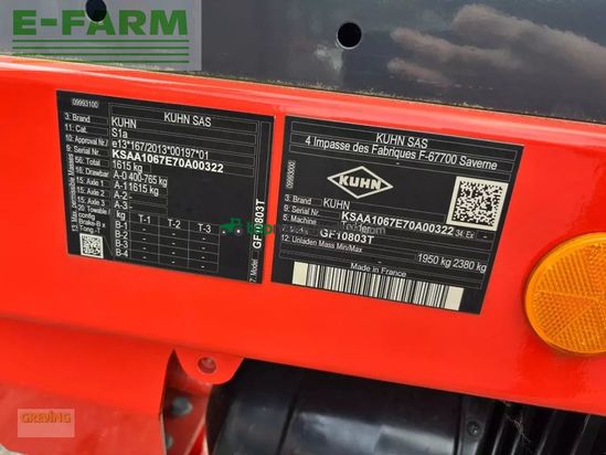 Henificador - Kuhn - gd10803t