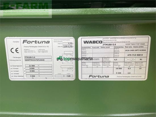 Volquet - Fortuna - ftm 180/5.6/40km/h