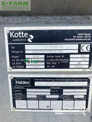 Cisterna - Kotte - vt 18500/5