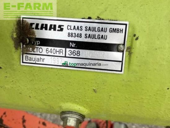 Henificador - Claas - volto 640