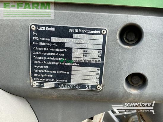 Tractor agrícola - Fendt - 933 vario | nur 6057 stunden !!