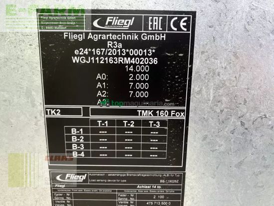 Volquet - Fliegl - tmk 160 fox tandem