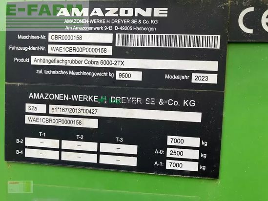 Cultivador - Amazone - cobra 6000-2tx