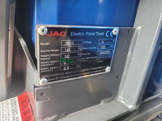 -Transpaleta eléctrica JAC CBD15