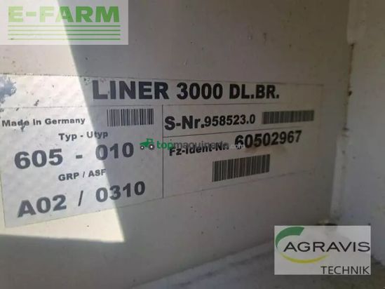 Rastrillo - Claas - liner 3000