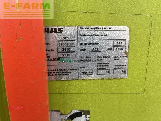 Cortacésped manual - Claas - frontmähwerk disco 3100f profil