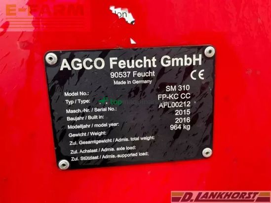 Henificador - Fella - sm 310 fp kc