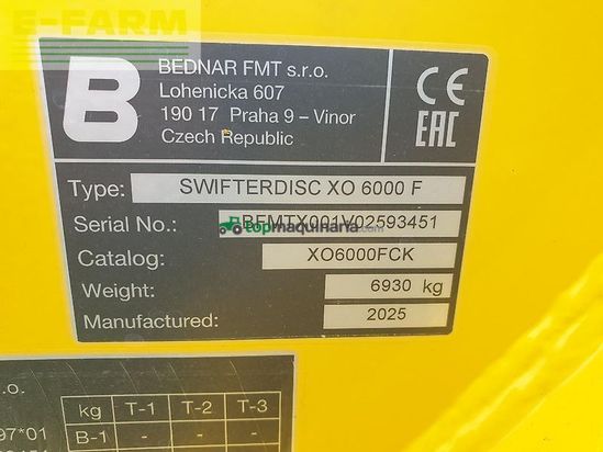 Grada de disco - Bednar - swifterdisc xo 6000 f