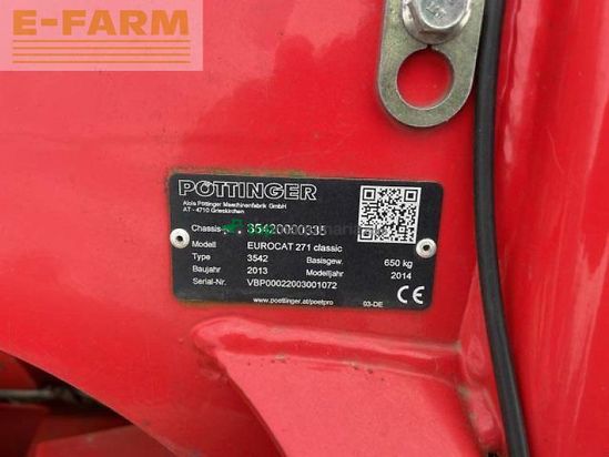 Cortacésped manual - Pöttinger - eurocat 271 classic