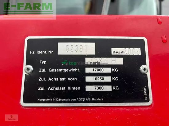 Cosechadora de Cereal - Massey Ferguson - centora 7282 al