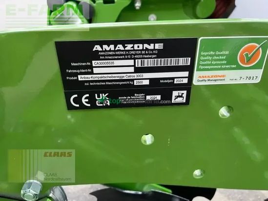 Grada de disco - Amazone - catros+ 3003 inkl. kw 3002-580