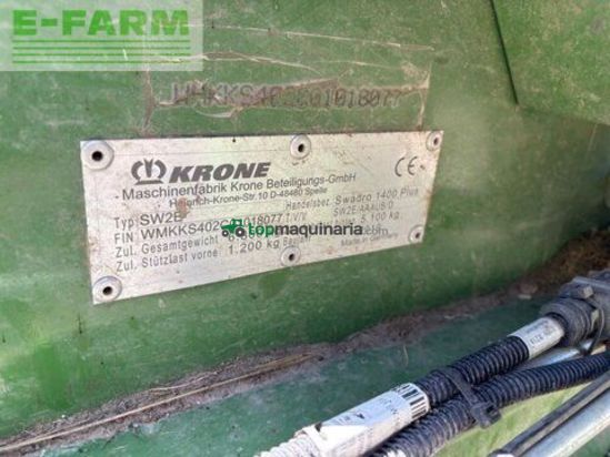 Henificador - Krone - swadro 1400 plus