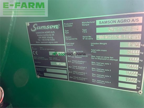 Cuba de purin - Samson - pg ii 25 *kommission*