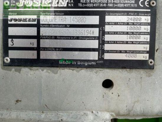 Cisterna - Joskin - volumetra 14500 d - 15m