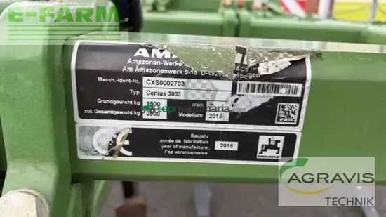 Cultivador - Amazone - cenius 3003 special