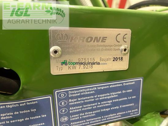 Henificador - Krone - kw 7.92/8