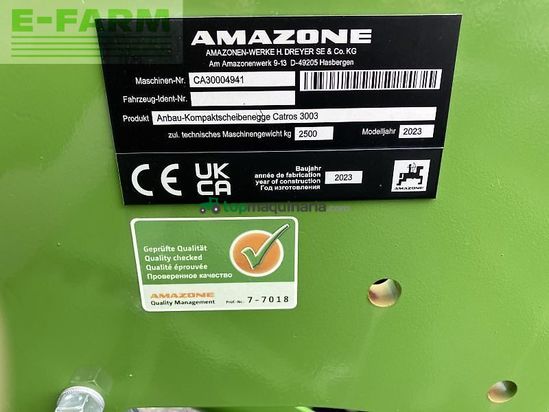 Grada de disco - Amazone - catros 3003 special