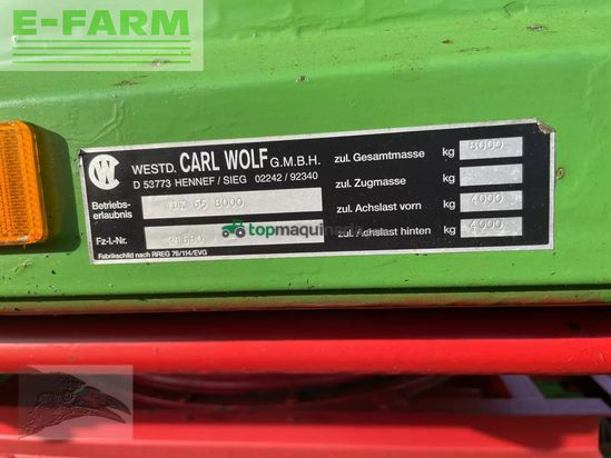 Remolqu agrícola - Wolf - carl wolf 8 to 3 seitenkipper