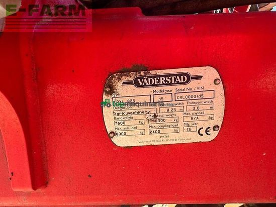 Grada de disco - Väderstad - carrier xl 825