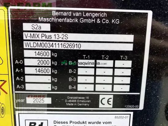 Remolqu esparcidor - BVL - v-mix plus 13-2s wiegesystem