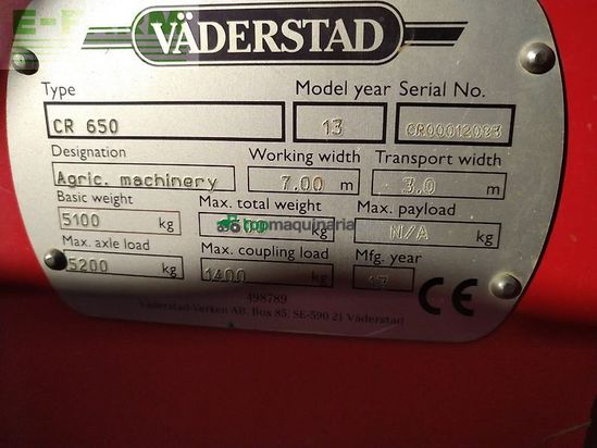 Grada de disco - Väderstad - carrier 650 crosscutter knife