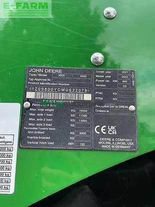 Cosechadora de Cereal - John Deere - 9800i (my2022)