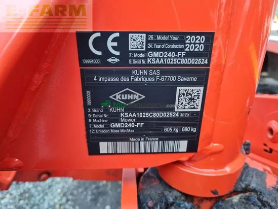 Cortacésped manual - Kuhn - gmd 240-ff