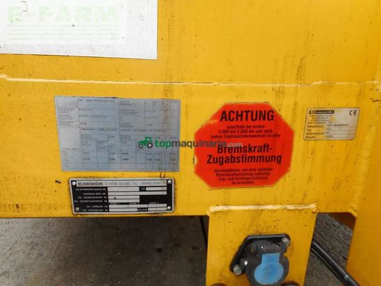 Remolqu agrícola -  - blomenröhr tandemtieflader mit rampen