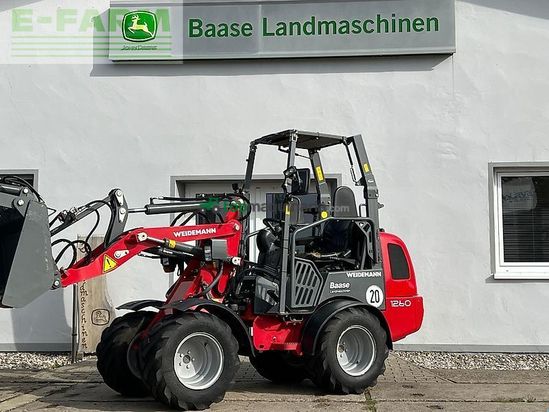 Minicargadora - Weidemann - 1260 eps-klappdach / ecs mit kroko