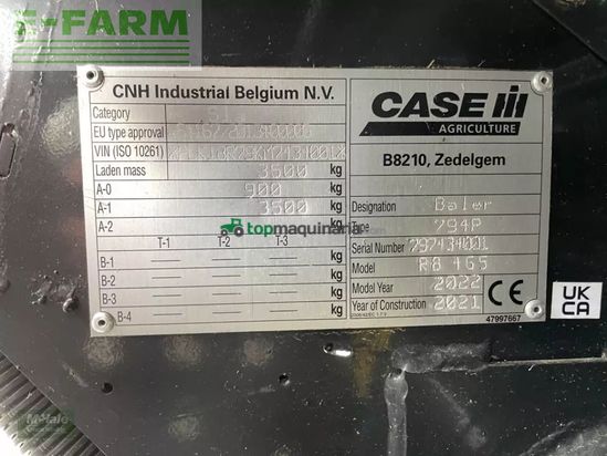 Empacadora gigant - Case IH - rb 465 isobus