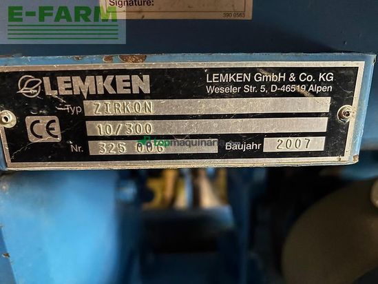 Sembradora - Lemken - zirkon 10/300 + solitair 8/300