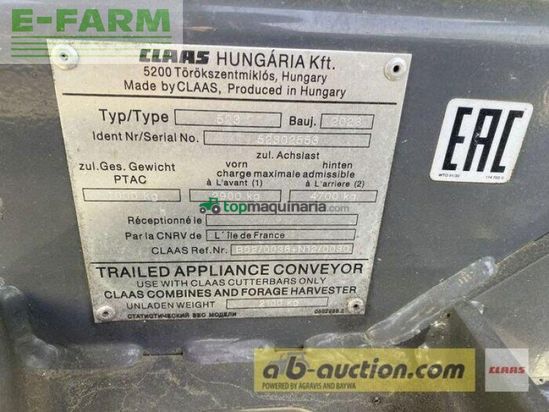 Cabezal - Claas - v 1080+tw