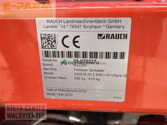 Esparcidor - Rauch - axis m 30.2 emc+w-vspro iso