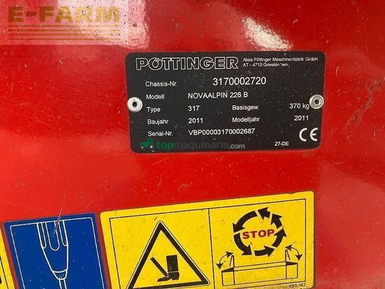 Cortacésped manual - Pöttinger - nova alpin 226b